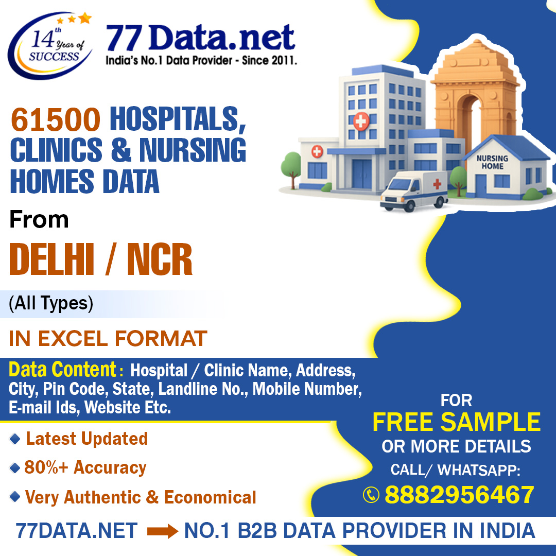 77 Data: Download the Verified List of Delhi NCR hospitals
